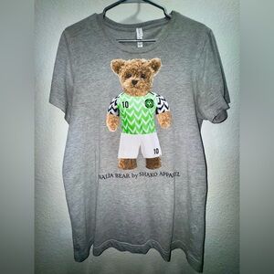Naija Bear Graphic Tee by Shako Apparel - Size Medium